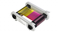 Полноцветная лента (YMCFKO) с УФ панель на 200 оттисков с чистящим роликом в Сочи